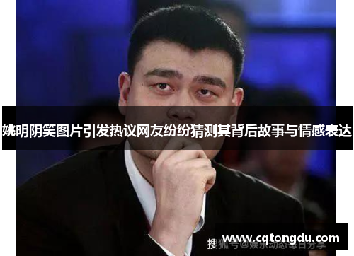 姚明阴笑图片引发热议网友纷纷猜测其背后故事与情感表达